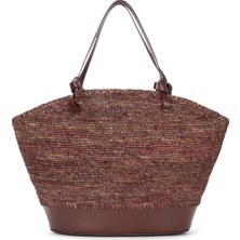 Staud Raffia Plaj Çantası