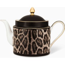 Ginori 1735 Leopardo Motifli  Porselen Çaydanlık