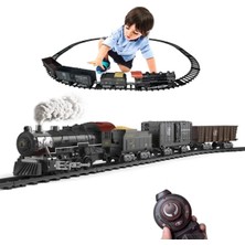 Thank Bey Elektrikli Tren Seti ,buhar, Ses ve Işıklar, Vagonlar ve Raylar ile Uzaktan Kumandalı Tren Oyuncağı