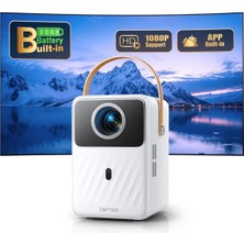 Toptro 1080P Full Hd Mini Projektör,taşınabilir Ev Sineması