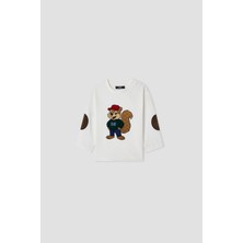 B&G Erkek Bebek Ekru Tshirt