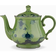 Ginori 1735 Beyaz Çaydanlık Porselen 680ML Oriente Italiano Koleksiyonu Şık Desen Kapaklı