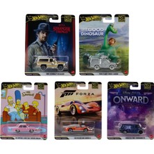 Hot Wheels Premium Pop Culture 2026 Mix 5 5'li Diecast Model Araba Seti