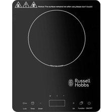 Russell Hobbs Tek Indüksiyonlu Pişirme TEZGAHI,2000W, Kompakt Tasarım, Sıcaklık Kontrolü