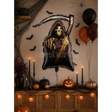 Parti Adresi Halloween Oraklı Iskelet Folyo Balon Cadılar Bayramı Parti Balonu 76 cm