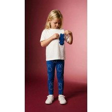 Jura Kids Kız Çocuk Tayt Takım Baskılı T-Shirt Günlük Rahat 2’li Set