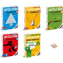 Arı Yayıncılık Arı 6. Sınıf Matematik Fen Türkçe Sosyal Atölyem ve Paragraf Soru Bankası 5li Set + Telefon Standı