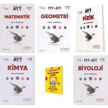 Limit Yayınları Limit Ayt Matematik Geometri Fizik Kimya ve Biyoloji Soru Bankası 5li Set + Telefon Standı