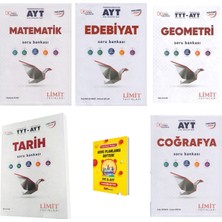 Limit Yayınları Limit Ayt Matematik Edebiyat Geometri Tarih ve Coğrafya Soru Bankası 5li Set + Planlama Defteri