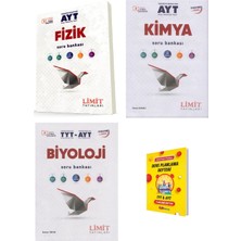 Limit Yayınları Limit Ayt Fizik Kimya ve Biyoloji Soru Bankası 3lü Set + Planlama Defteri