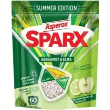 Asperox Sparx Summer Edition Bergamot & Elma Ferahlığı Bulaşık Makinesi Deterjan Kapsülü 60’lı
