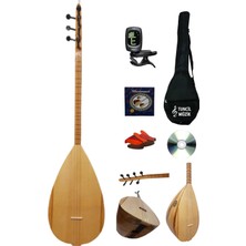 Lore Kısa Sap Bağlama Saz Ultra Maxi Set - Yeni Başlayanlara Özel Profesyonel Set