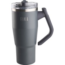Onedekor Fika Lumi Döner Kulplu Termos 950 ml - Antrasit