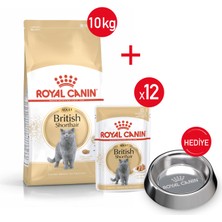 Royal Canin British Shorthair  Kuru Kedi Maması 10KG +Yaş Mama 12*85+ Çelik M