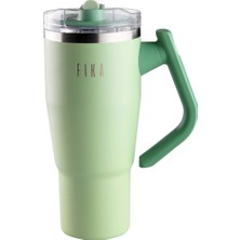 Onedekor Fika Lumi Döner Kulplu Termos 1200 ml - Mint Yeşili