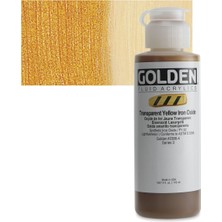 Golden Fluid Akrilik Boya 118 ml Seri 3 Transparent Yellow Iron Oxide