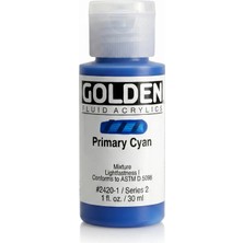 Golden Fluid Akrilik Boya 30 ml Seri 2 Primary Cyan