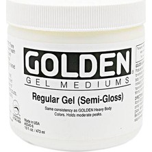 Golden Akrilik Medium 473 ml Regular Gel Semi Gloss