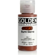 Golden Fluid Akrilik Boya 30 ml Seri 1 Burnt Sienna