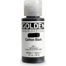 Golden Fluid Akrilik Boya 30 ml Seri 1 Carbon Black