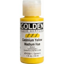 Golden Fluid Akrilik Boya 30 ml Seri 4 Cadmium Yellow Medium Hue
