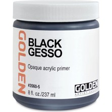 Golden Akrilik Medium 237 ml Black Gesso
