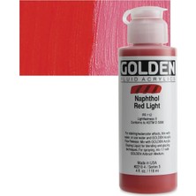 Golden Fluid Akrilik Boya 118 ml Seri 5 Naphthol Red Light