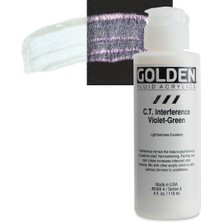 Golden Fluid Akrilik Boya 118 ml Seri 6 C.t. Interference Violet Green