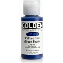 Golden Fluid Akrilik Boya 30 ml Seri 4 Phthalo Blue Green Shade