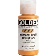 Golden Fluid Akrilik Boya 30 ml Seri 7 Iridescent Bright Gold Fine