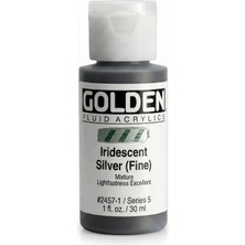 Golden Fluid Akrilik Boya 30 ml Seri 5 Iridescent Silver Fine