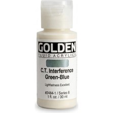 Golden Fluid Akrilik Boya 30 ml Seri 6 C.t. Interference Green-Blue