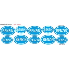 BİRİM Benzin Işareti Sticker Etiketi