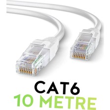 Vetech Cat6 10MT Lan Ethernet Kablosu Fabrikasyon Internet Kablo