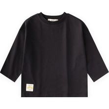 Cigit Oversize  Mevsimlik T-Shirt 2-10 Yaş Siyah