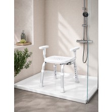 Nese Ev Kol Destekli Yaşlı ve Engelli Banyo Sandalyesi (130 kg Kapasite)