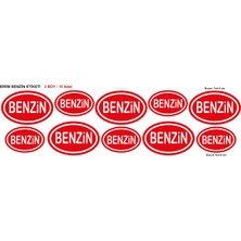 Sticker Usta Benzin Işareti Sticker Etiketi