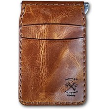 Balthazar Workshop Premium Vejetal Deri Kaplama Klipsli Cüzdan Kartlık Erkek