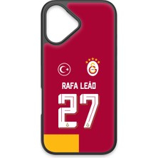 Galatasaray Rafael Leão Parçalı Forma iPhone 17 Kılıf (Cam) - Lisanslı Orijinal