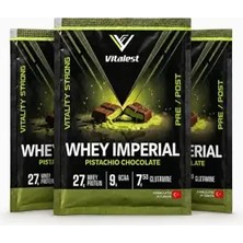 VİTALEST Vitalest Imperial Fıstıklı Çikolata Aromalı Whey Protein Tozu 38G Şase