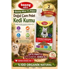 Bonny Nice Doğal Çam Peleti Kedi Kumu 3.6 kg - 6 l x 2 Paket
