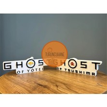 Turuncuhane Ghost Of Tsushima Logo & Ghost Of Yotei Logo Set Playstation Xbox Gamer Dekor - 2 Adet