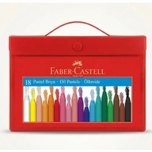 Faber-Castell 18’li Pastel Boya Setli Çantalı Taşınabilir Renkli Boyalar