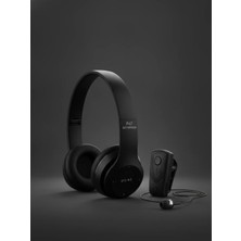 Joyplus Siyah Kulak Üstü ve Siyah Makaralı Tws Bluetooth Kulaklık Seti