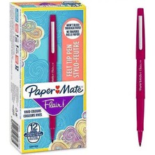 Liqeo Paper Mate Flair Fiber Uç Kalem - Pembe (12ADET)