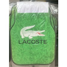 Belirtilmemiş Lacoste Dekoratif Desenli Tüm Modellere Uyumlu Universal Oto Paspas Takımı