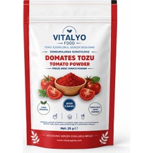 Vitalyo Dondurularak Kurutulmuş Freeze Dried Domates Tozu (25G)