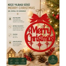 Taşteks Merry Christmas Yılbaşı Süsü – Kırmızı Keçe