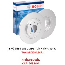Bosch Ön Fren Diski Partner 1 301 Sedan Berlingo 1 C3 1 C2 03+ C-Elysee C4 2 2014+ 4246.R2 0986479B51 1 Adet