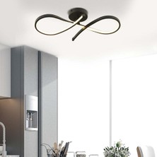 Apliqa Vetto Siyah 38 Watt Plafonyer 3 Renkli Ledli Modern Mutfak Banyo Led Salon Sarkıt Avize